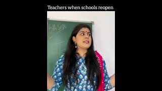 Teachers, when schools reopen! 😀 #school #teacher #study #students #shorts #viral #video #funny