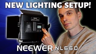 New Lighting Setup! - Neewer NL660 LED