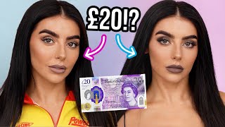 2 LOOKS FOR LESS THAN £20! £20/$20 MAKEUP CHALLENGE!
