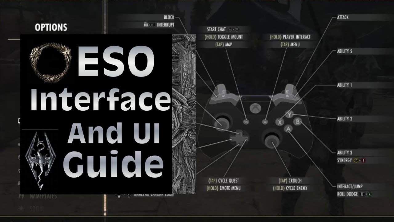 Eso Ui Interface Guide For Console Youtube