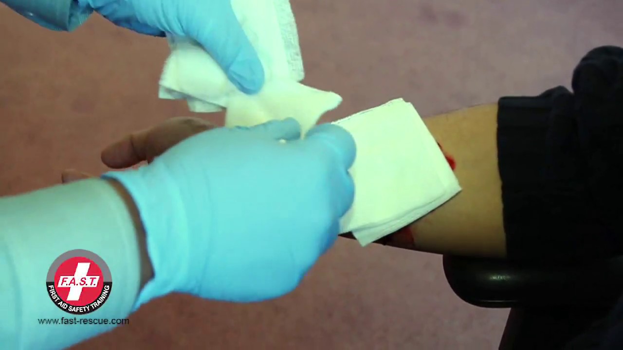 First Aid Severe Bleeding Youtube