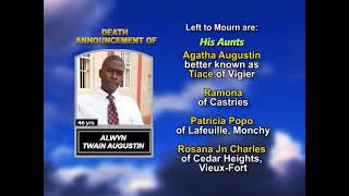 Alwyn Twain Augustin ~ Long Obituary