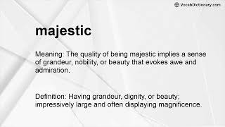 majestic Meaning