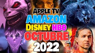 Estrenos Disney Plus, HBO Max, Amazon Prime, Apple Tv OCTUBRE 2022!