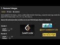 Reverse Integer | Leetcode Problem 7 - Javascript
