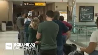 BWI Airport passengers frustrated by long lines as DHS funding impasse continues