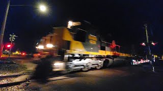 Nighttime DREI 201 at Tuscola, IL 10-17-20 with WAMX 4236 and 4234