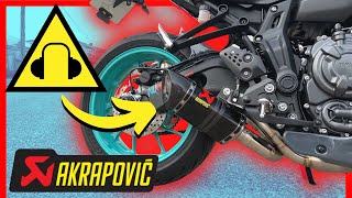 El AKRAPOVIC mas BESTIA que hemos probado!!! Racing line para Yamaha MT 07 //Nilmoto