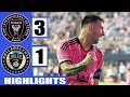 Messi hat trick in 5 minutes | Inter Miami vs Philadelphia 3-1 | Highlights & Goals