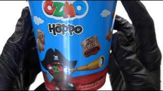 ASMR Unboxing Ozmo Hoppo Cookies With Chocolate Cream Filling