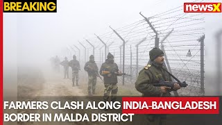 India-Bangladesh Border Farmers Clash | Tear Gas Used to Disperse Crowds |  NewsX