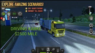 2500 dollar ka kam mil Gaya || Truck Driving #games #youtube #gaming