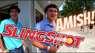 Amish Guys Slingshot (Off-Ride) Cedar Point Breaking Speed Record First Experience Thrill Ride T5