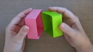 HOW TO FOLD AN ORIGAMI BOX AND LID