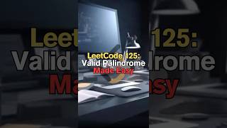 LeetCode 125: Valid Palindrome Made Easy - Python Tutorial #shorts #short