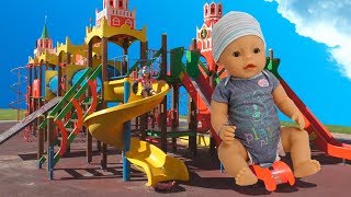 Беби Бон кукла Настя весело играет на детской площадке Видео для девочек Funny outdoor playground