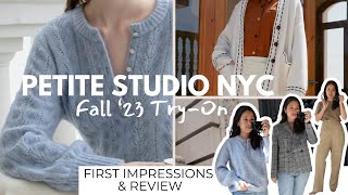 PETITE STUDIO NYC Fall '23 Try-On \u0026 First Impressions | Petite Style \u0026 Fashion