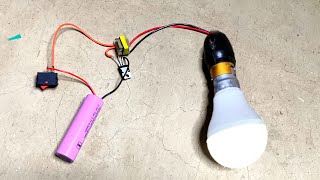 मोबाइल चार्जर का उपयोग करके 3.7V से 220V इन्वर्टर सर्किट बनाये || how to make mini inverter at home