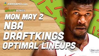 DraftKings NBA Lineups Monday 5/2/22 | NBA DFS DraftKings ConTENders Awesemo.com