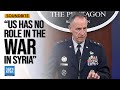 Pentagon Disavows Involvement in Syria War | United States | Middle East | Dawn News English