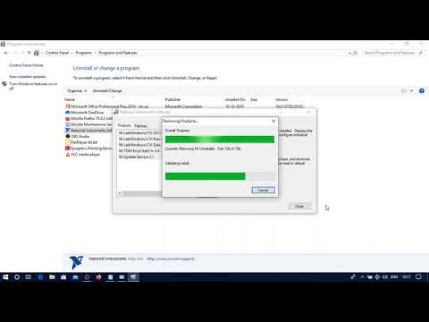 How do I completely uninstall National Instruments?