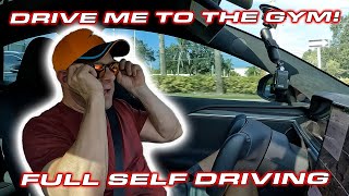 Can my Tesla Plaid drive me to the Gym? * Full Self Driving Tips & Tricks