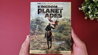 KINGDOM OF THE PLANET OF THE APES (4K SLIPCOVER ) Unboxing | 4K \u0026 Blu-ray Disc Menu Reveal