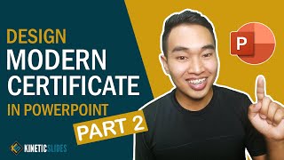 How to Design Modern Certificate in PowerPoint Part 2