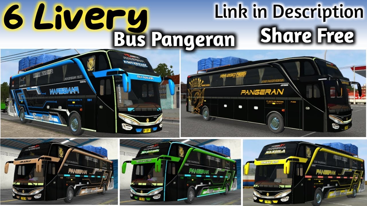 6 Livery Bus Pangeran SHD Ori - Mod Bussid Terbaru - Share Livery Bus ...