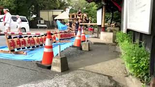 ⭐️中原大山笠のお社の中原八幡宮は祇園大祭に向けて着々と準備が進められています⭐️