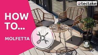 Aufbauanleitung Rattan Sitzgruppe Molfetta 2+1 | tectake