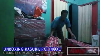 unboxing kasur inoac lipat 200x120x10