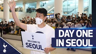 Son's airport surprise! | Behind the scenes of day one in South Korea
