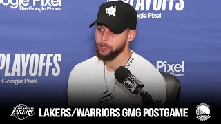 Stephen Curry Reacts To Warriors Game 6 vs Lakers | May 12, 2023