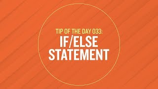Tip 033 - If/Else Statement in After Effects