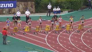 女子100m準決勝1組　日本インカレ2022