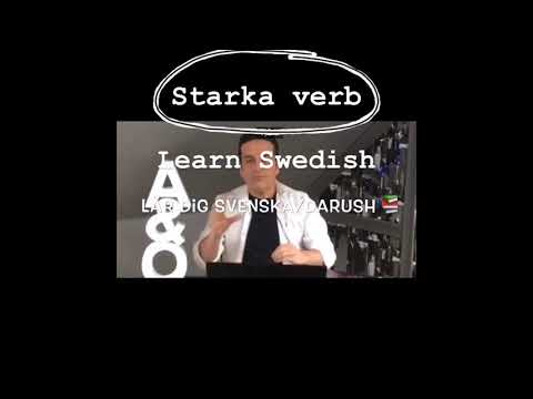 Lär Dig Svenska/A&O/Learn Swedish/starka Verb/Sfi - YouTube