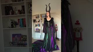 I made a Maleficent inspired dress #shorts