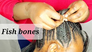 How to: do Ethiopian lines |4 in 1 cornrows | Fish bones | Albaso| Tigray hairstyle.