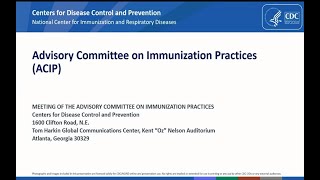 Dec 16, 2021 ACIP Meeting - Welcome & Coronavirus Disease 2019 (COVID-19) Vaccines