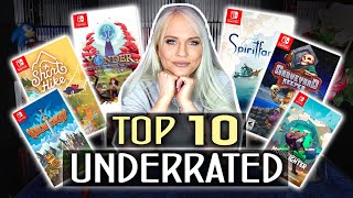 TOP 10 UNDERRATED Indie Games on the Nintendo Switch!!
