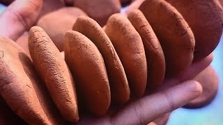 Punjab ki khane wali mitti kaise banai jati hai // red clay biscuit tutorial// Punjab ki mitti