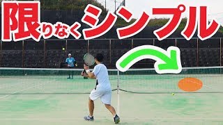 【テニス　シングルスボレー① 】１発で仕留めるネットプレイ！一番遠い所が狙い目！