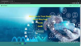 Basic Banking Website using Html,Css,JavaScript Sparks Foundation Web Development Designing Intern