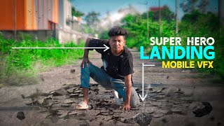 Super Hero Landing VFX Editing | Mobile VFX Editing | Capcut