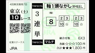 競馬予想　阪神11R スワンステークス　2021年10月30日