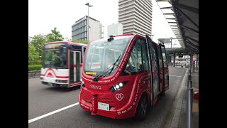 岐阜 自動運転バス 岐阜駅→柳ヶ瀬車窓【GIFU HEART BUS】