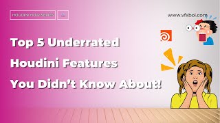 Top 5 Underrated Houdini Features You Didn't Know About #houdini #beginners #tips #tricks #houdinifx