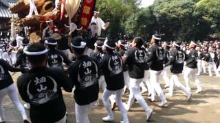 堺だんじり深井地区　野々宮神社宮出【畑山町】（２０１６年１０月２日）