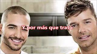 Maluma ft  Ricky Martin   No Se Me Quita Lyrics